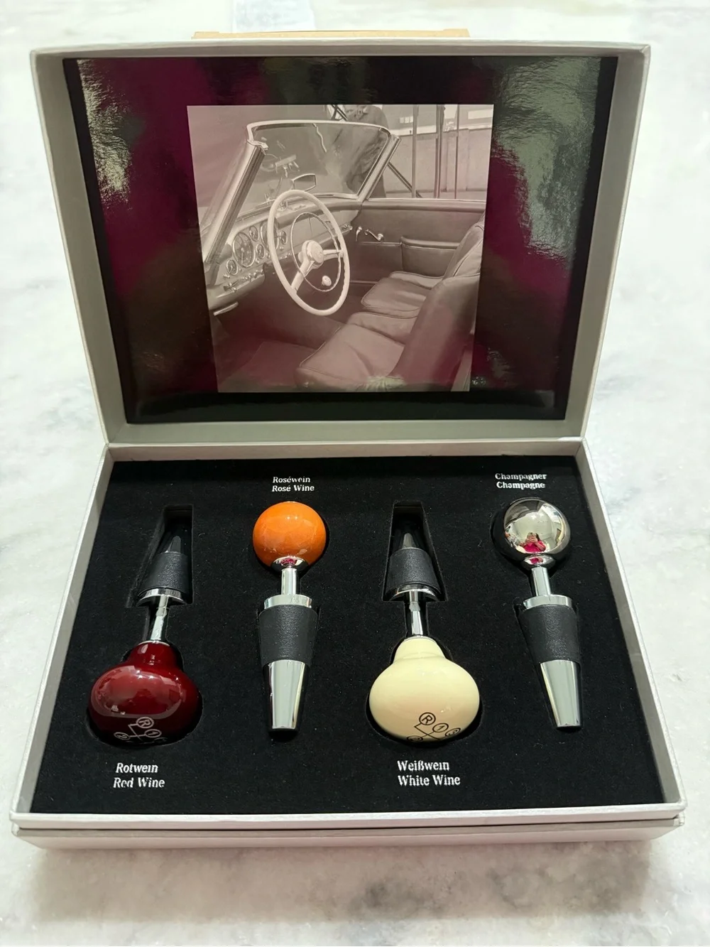 Mercedes Benz Vintage Wine Stoppers - NIB